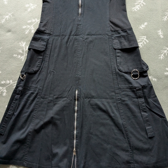 Punk Black Women's Dress - Picture 3 of 6